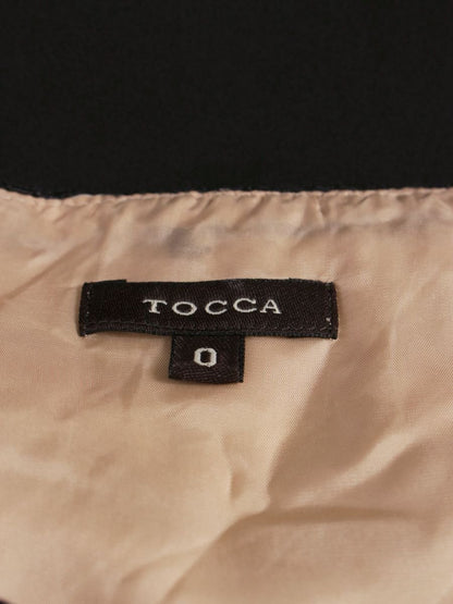 トッカ OPTOSA0730 ワンピース 0 ブラック 切替 レース フラワーモチーフ ITBUA8BBYMRS