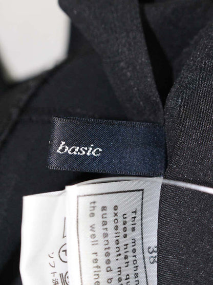 ルネ 5736050 ワンピース 38 ブラック リボン バックジップ フレア ITY022Y37WUO