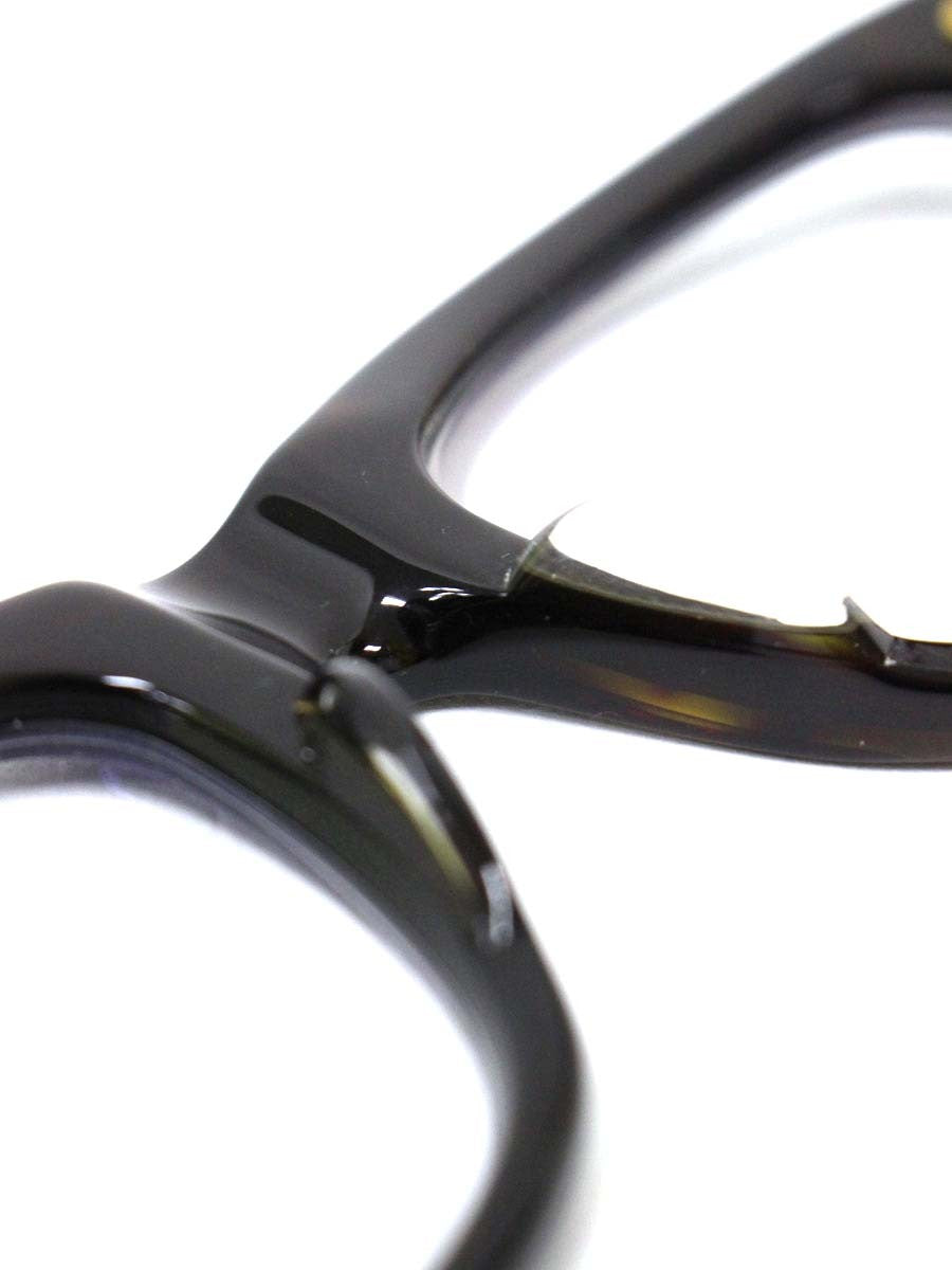 オリバーゴールドスミス CONSUL コンスル メガネ ブラウン/ゴールド セルフレーム フルリム ウェリントン IT68ZH08JSDM