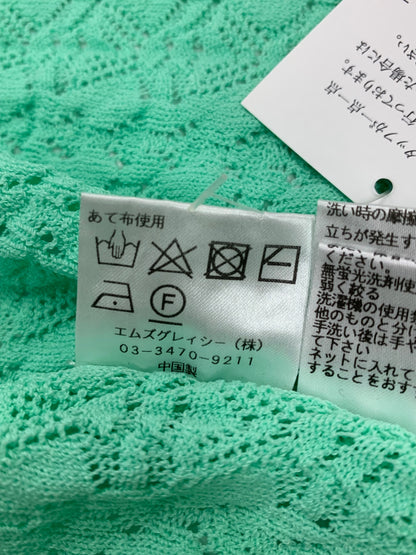 エムズグレイシー レーシー調 418334 カーディガン 40 グリーン レース ITW6YOBD1KRE
