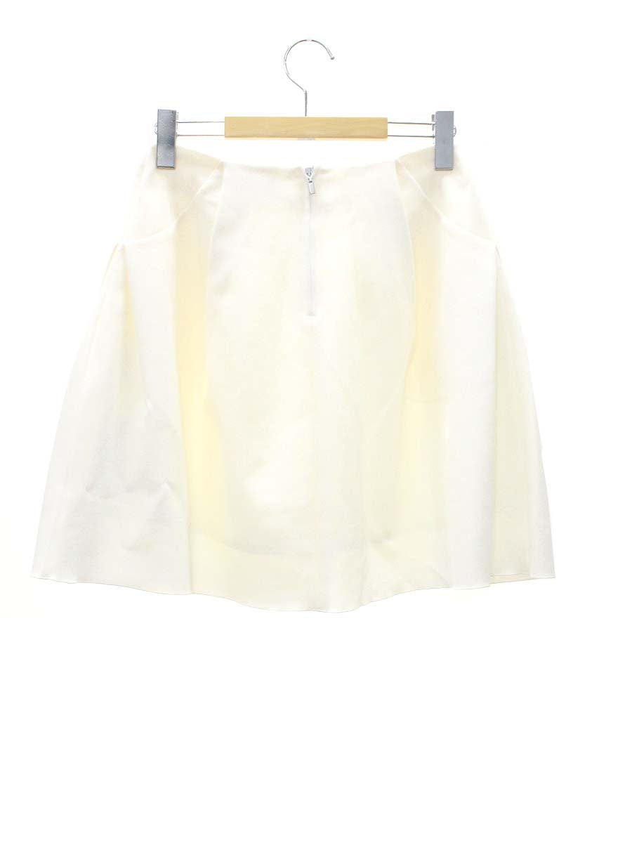 フォクシーニューヨーク イリプスフレアー 32461 スカート 38 ホワイト IT2W2AOV2U78