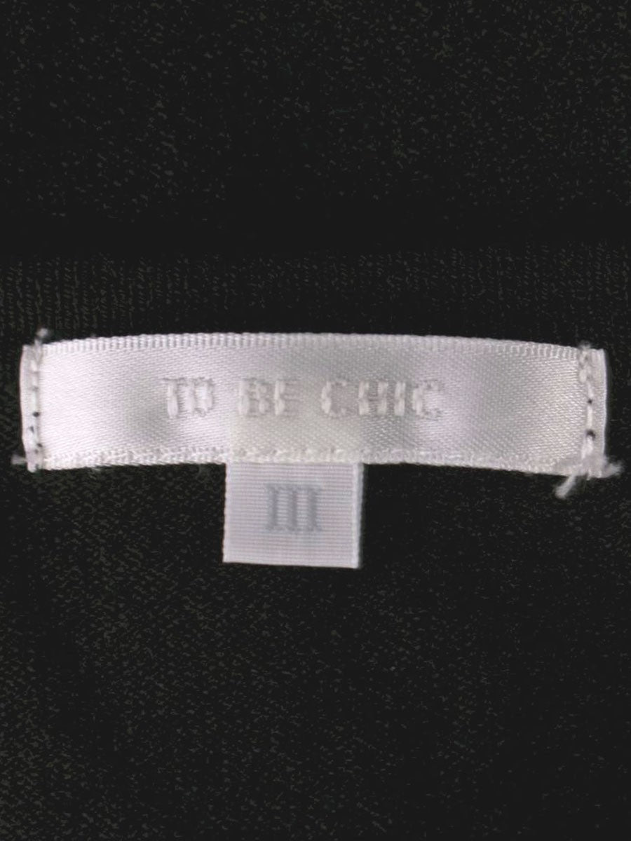 トゥービーシック W5N07-442-09 ニット 3 ブラック 3連リボン ボートネック IT9EVINZT7IW