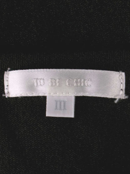 トゥービーシック W5N07-442-09 ニット 3 ブラック 3連リボン ボートネック IT9EVINZT7IW