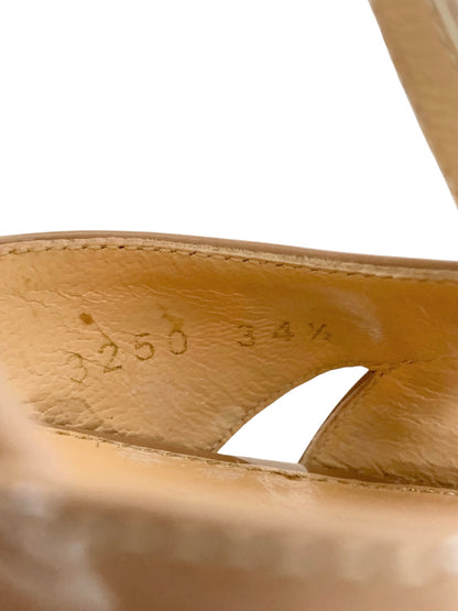 セルジオロッシ サンダル 34.5 ベージュ ウエッジソール ITDTJRTMOJJE 【SALE】