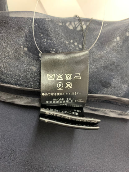 アドーア 531-3110208 ブラウス 38 ネイビー カットソー フラワーオーナメントレース IT92G6RDCN64