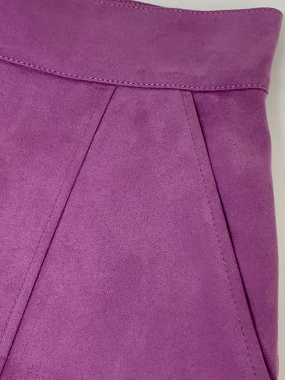 アナイ 101827-11-420-51-360 スカート 36 パープル スエード ITLTA0OS2UA8