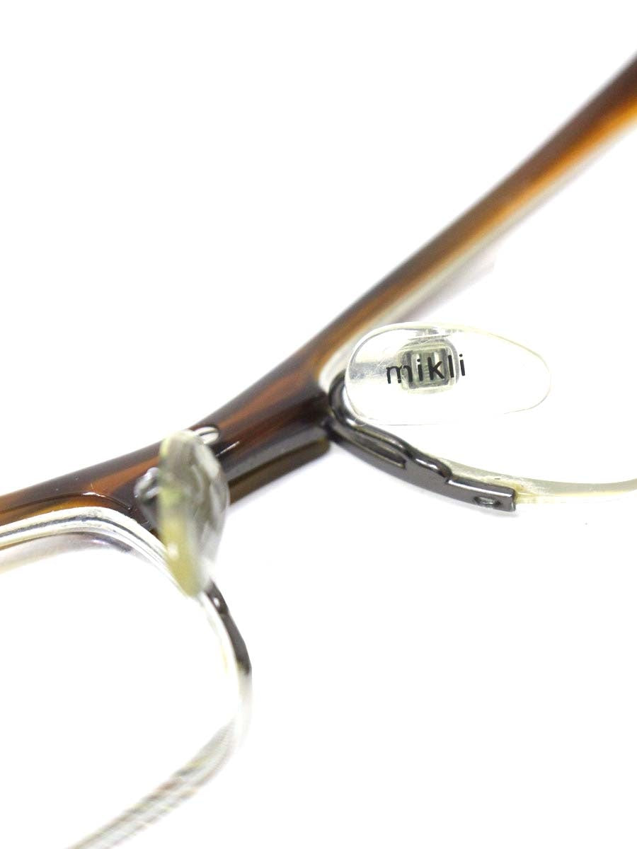 アランミクリ A0635 メガネ ブラウン セルフレーム ハーフリム（ナイロール）スクエア ITNKTSDI7HH0 【SALE】