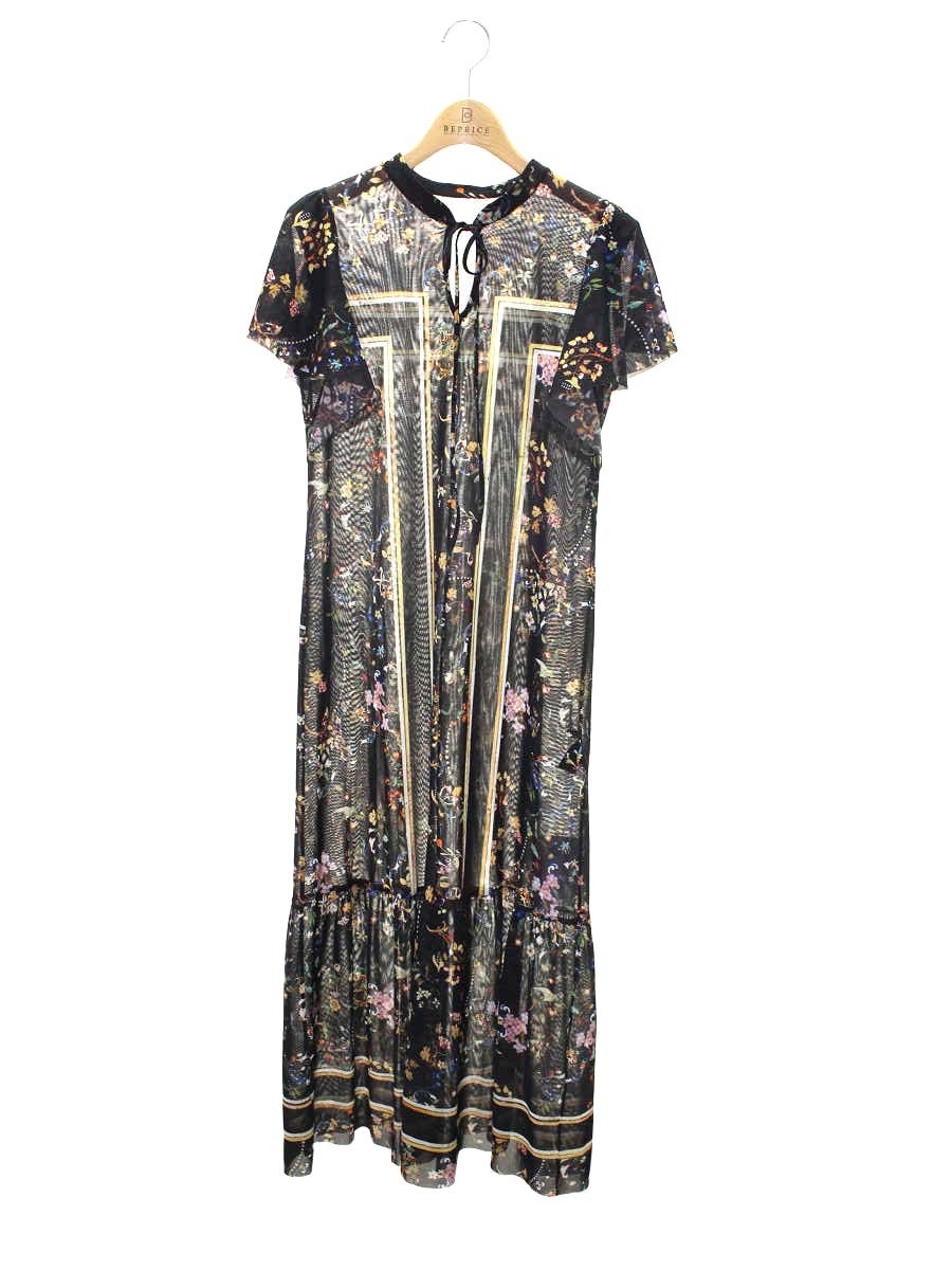 ヴィヴィアンタム 14275641 ワンピース 40 ブラック フラワープリント ITYJPR7M6T40