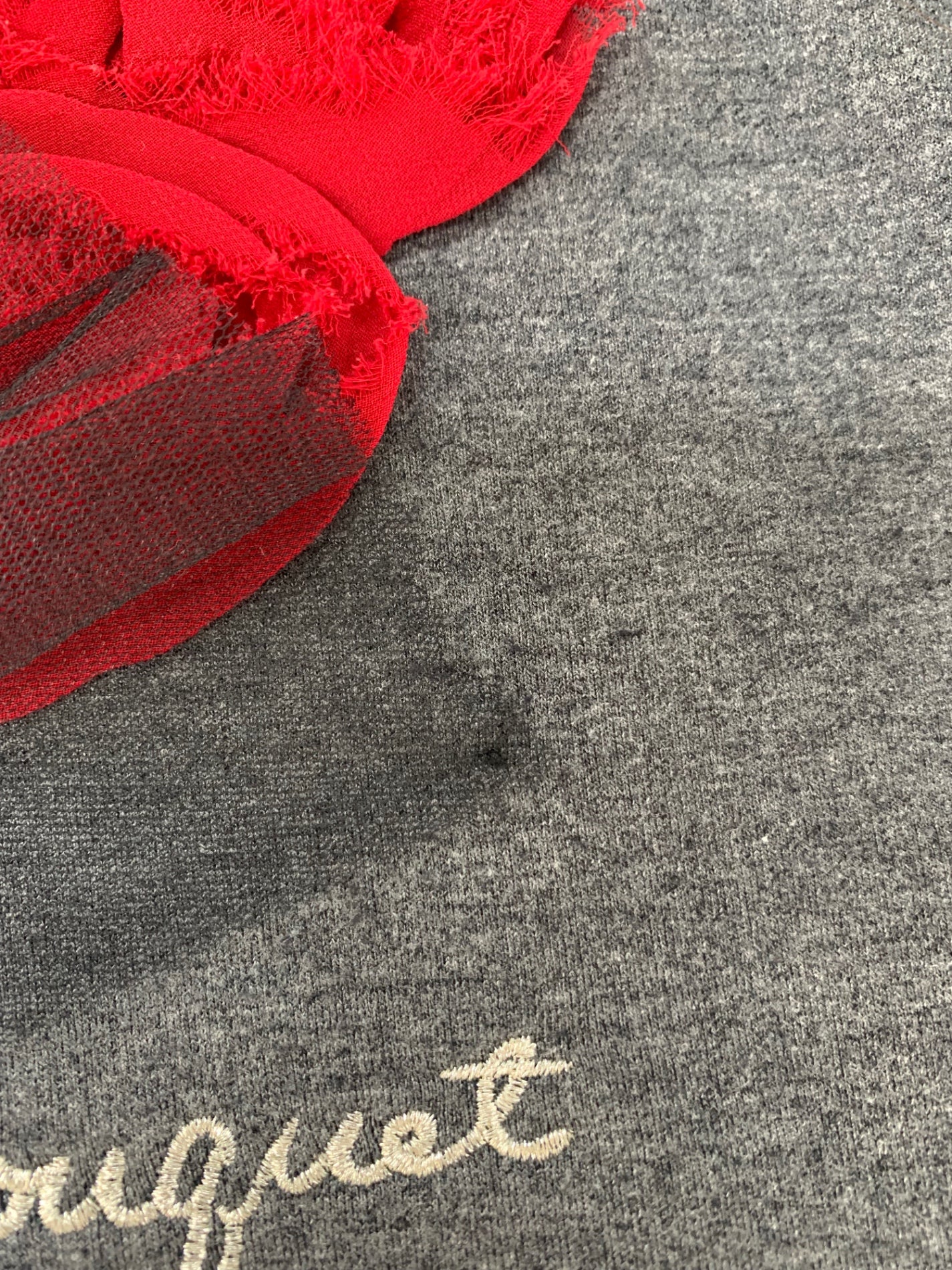 エムズグレイシー 015702 カットソー 38 グレー フラワーモチーフ ITNIJM4H914A