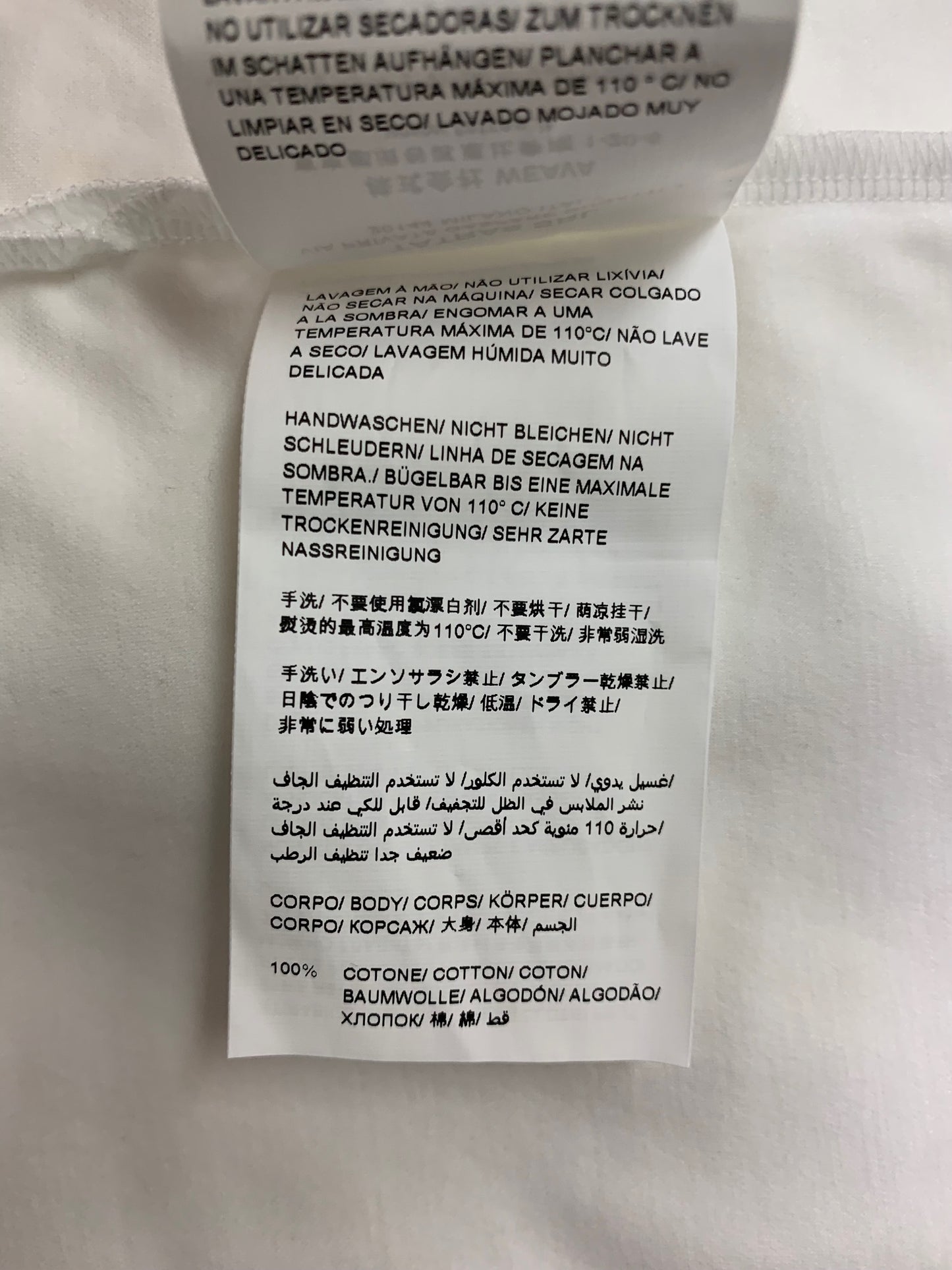 タトラス OSMO クルーネック長袖Tシャツ MTAT24A8273-M 03 ホワイト コットン100% ITGGJT02M3X8
