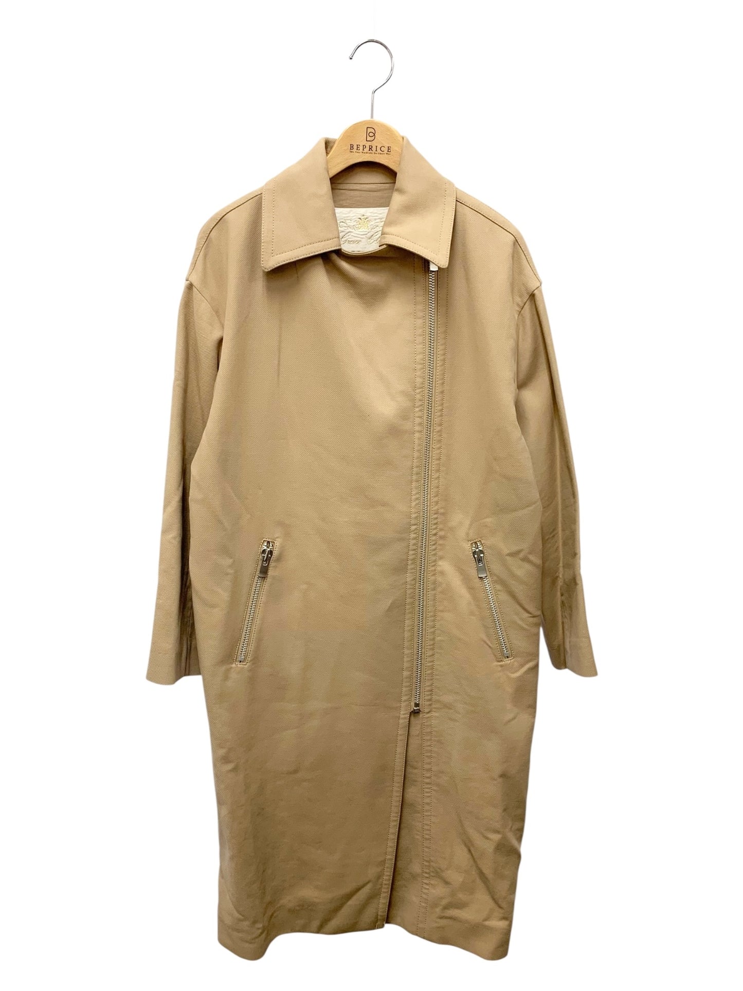 グレースクラス コットンライダースコート 2916 2034-0 36 ベージュ IT5VRKEPJ2GS 【SALE】