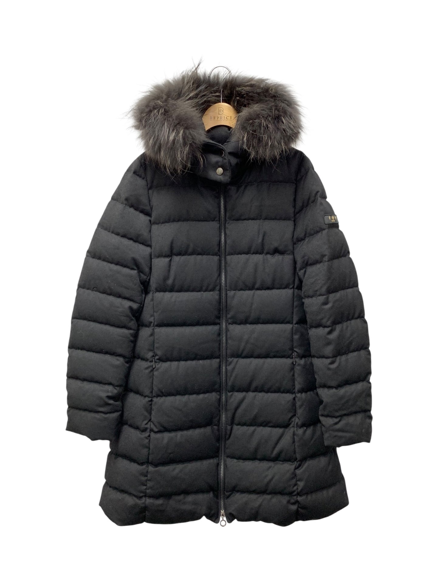 タトラス LAVIANA LTA19A4571 ロングダウンコート 04 ブラック ファー IT3VS0WVXS8G