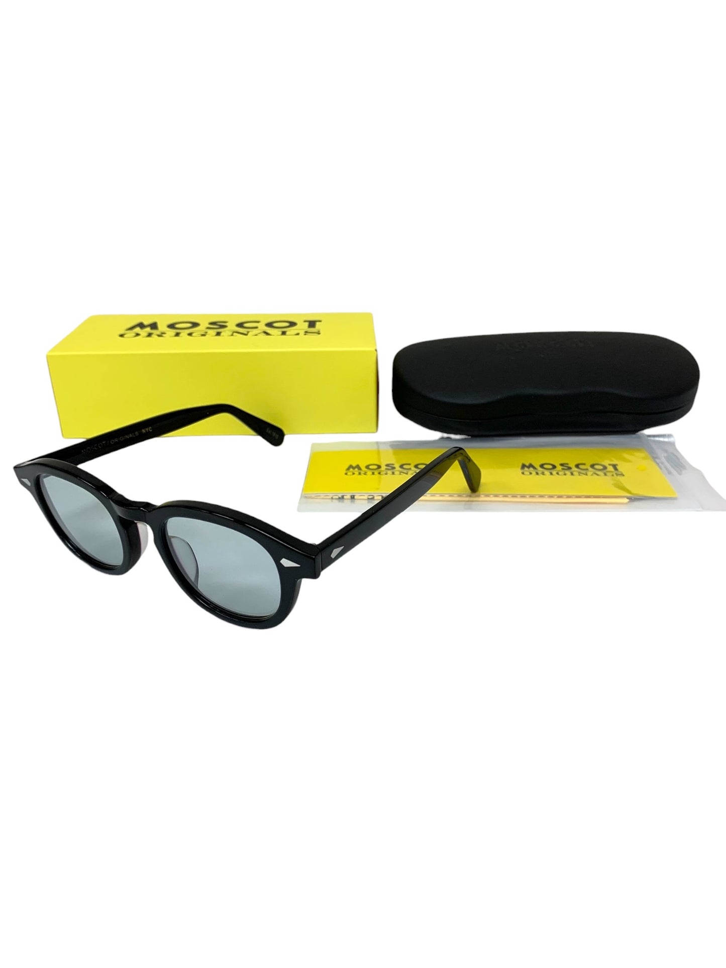 モスコット LEMTOSH メガネ ブラック セルフレーム フルリム ウェリントン IT31JBSIGVMU