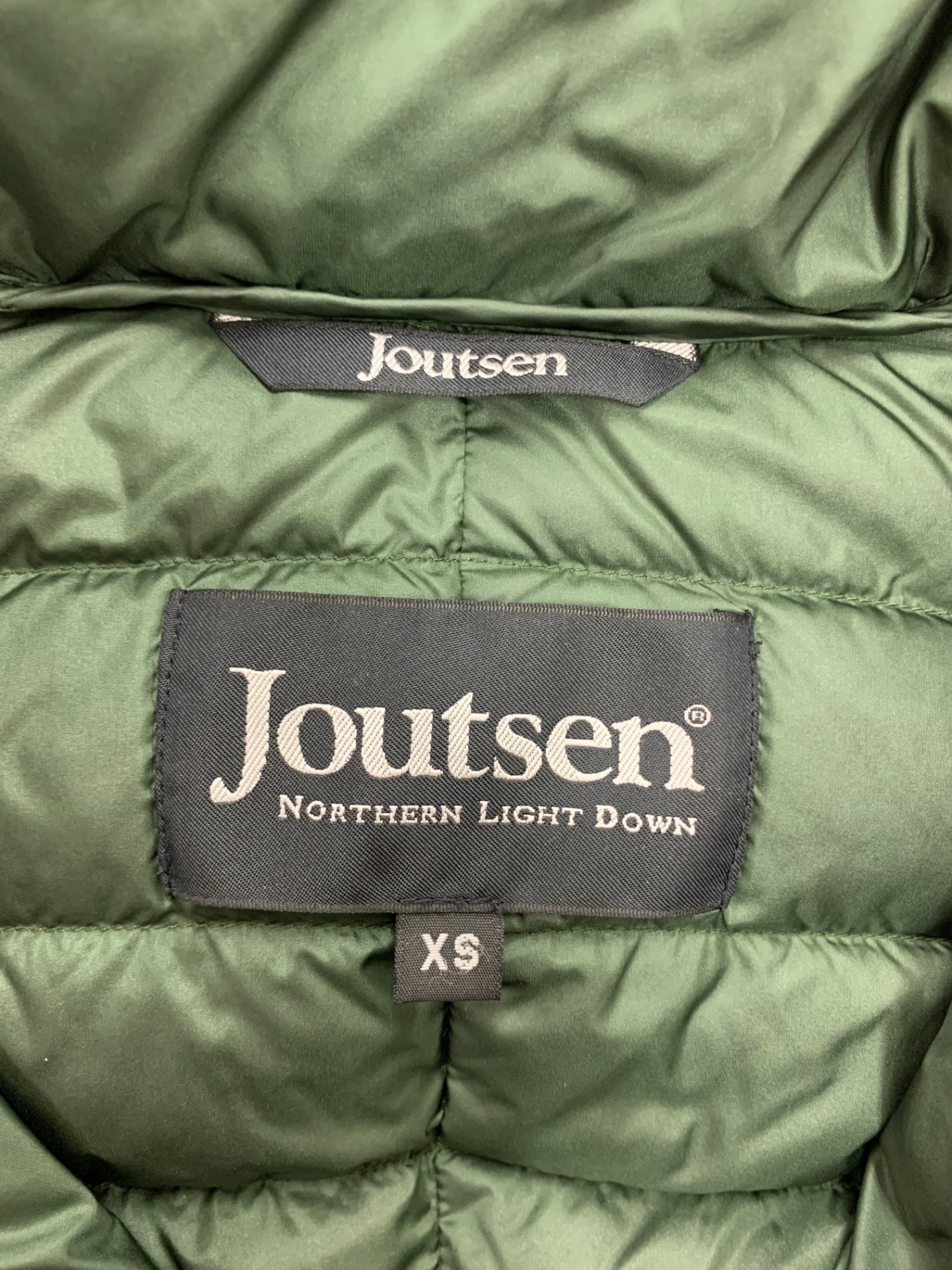 ヨーツェン EN12934 ダウンコート XS グリーン ナイロン ジップアップ フード付き ITIAM90AH1VC 【SALE】