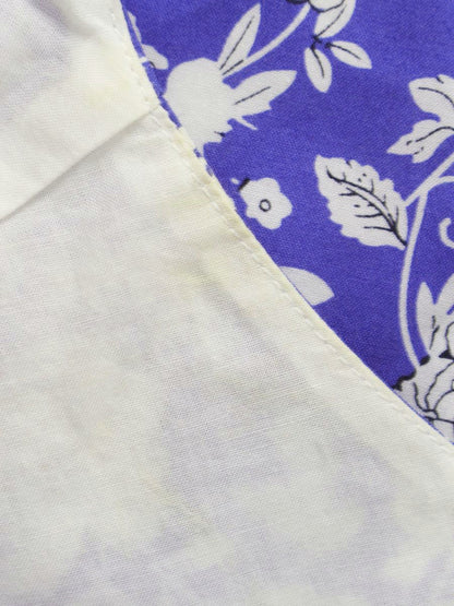 スーパービューティー ワンピース 42 ブルー フラワープリント ITT4S93FYHMQ 【SALE】