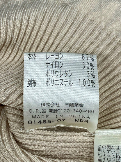 コトゥー VT202-234-40 リブニット 38 ベージュ フリル IT6RIIJ03R4W 【SALE】