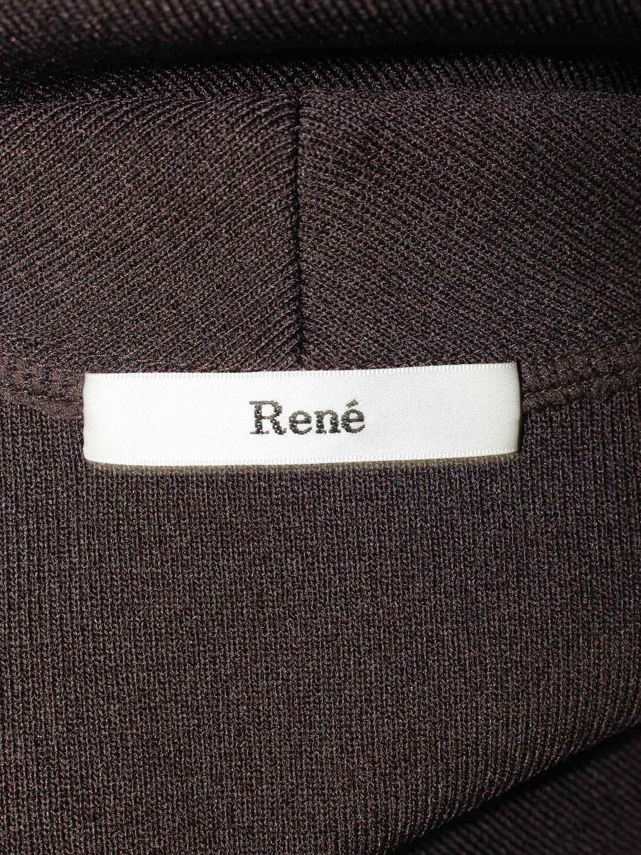 ルネ 6842990 カーディガン 34 ブラウン パール フラワーストーン ボレロ IT3E5PN679L8