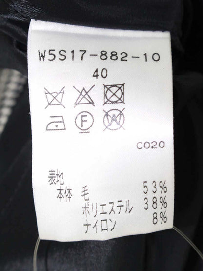 トゥービーシック W5S17-882-10 スカート 40 ホワイト/ブラック 千鳥格子 IT3BWV5NC5O0 【SALE】