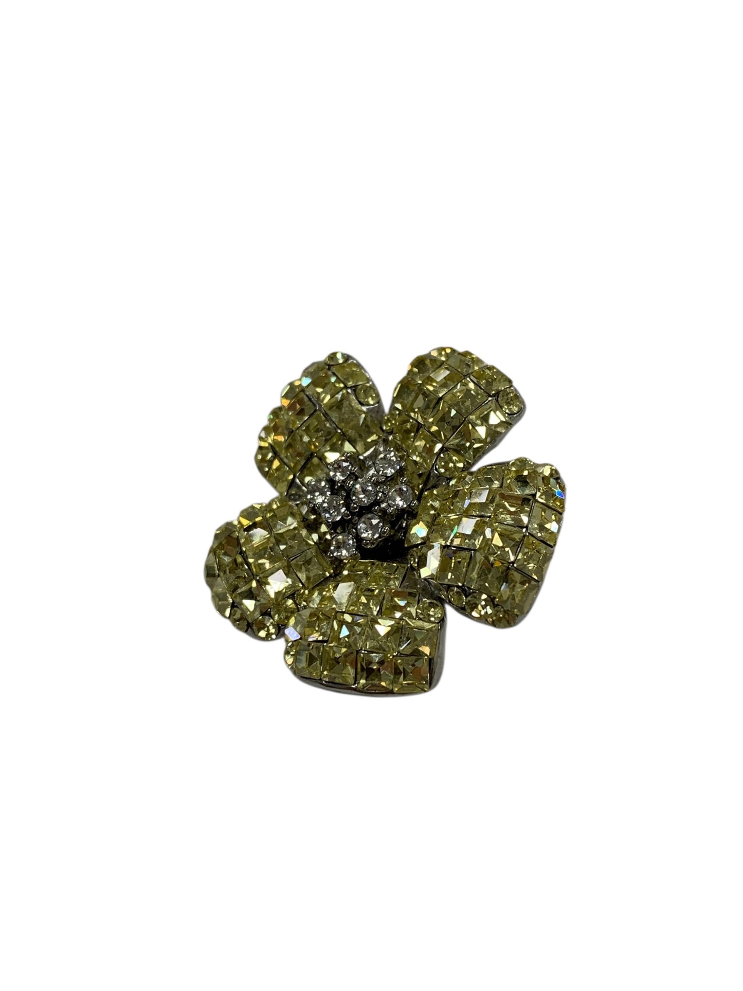 フォクシーブティック ブローチ イエロー ラインストーン フラワーモチーフ ITDUAZOZXK4B