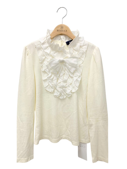 エムズグレイシー 815512 Tシャツ カットソー 38 ホワイト フリル ITXECEQ1RA6M