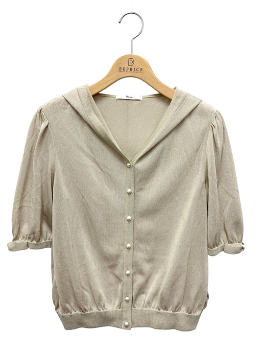 ルネ 6222010 カーディガン 36 ベージュ パール IT47YLKT7L98