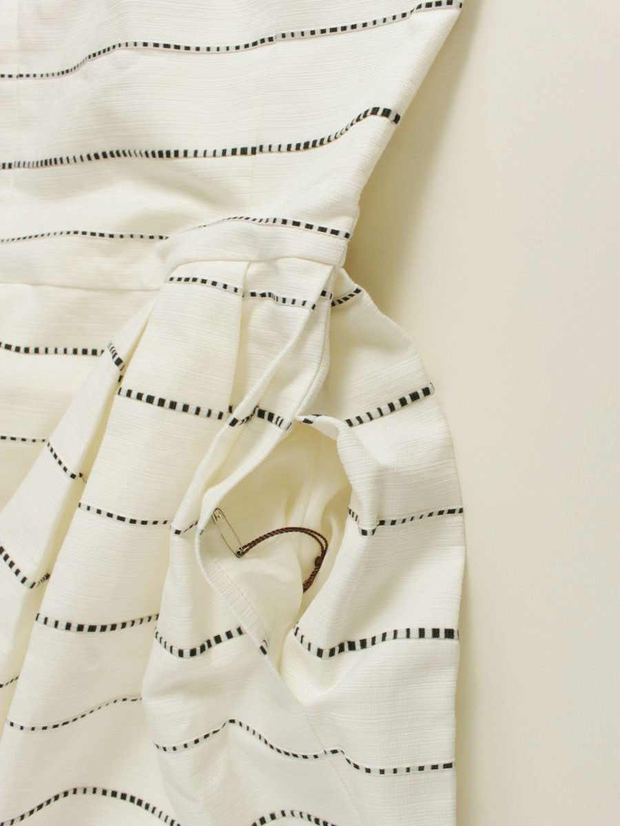 フォクシーブティック Horizon ホライゾン 39687 ワンピース 38 ホワイト ボーダー ITXKT7978VS6