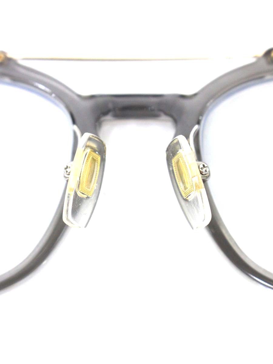 アリエストロ AR-6003 メガネ クリアグレー/グリーン チタン ウェリントン 鯖江 幾何柄 ITPJUM7MME2S