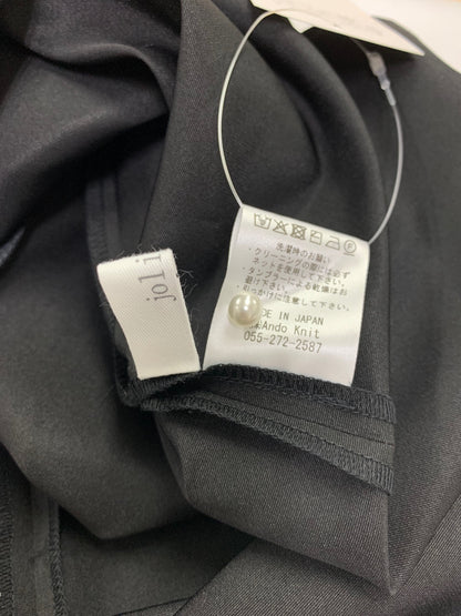 ジョリーミニョン JM2401BF ワンピース 40 ブラック 切り替え ニット タックフレア ITBFTKH4L0ON
