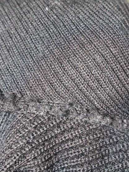 エムズグレイシー 918557 ニット セーター 40 ブラック ウール リボン ITNIFR2SMGKU