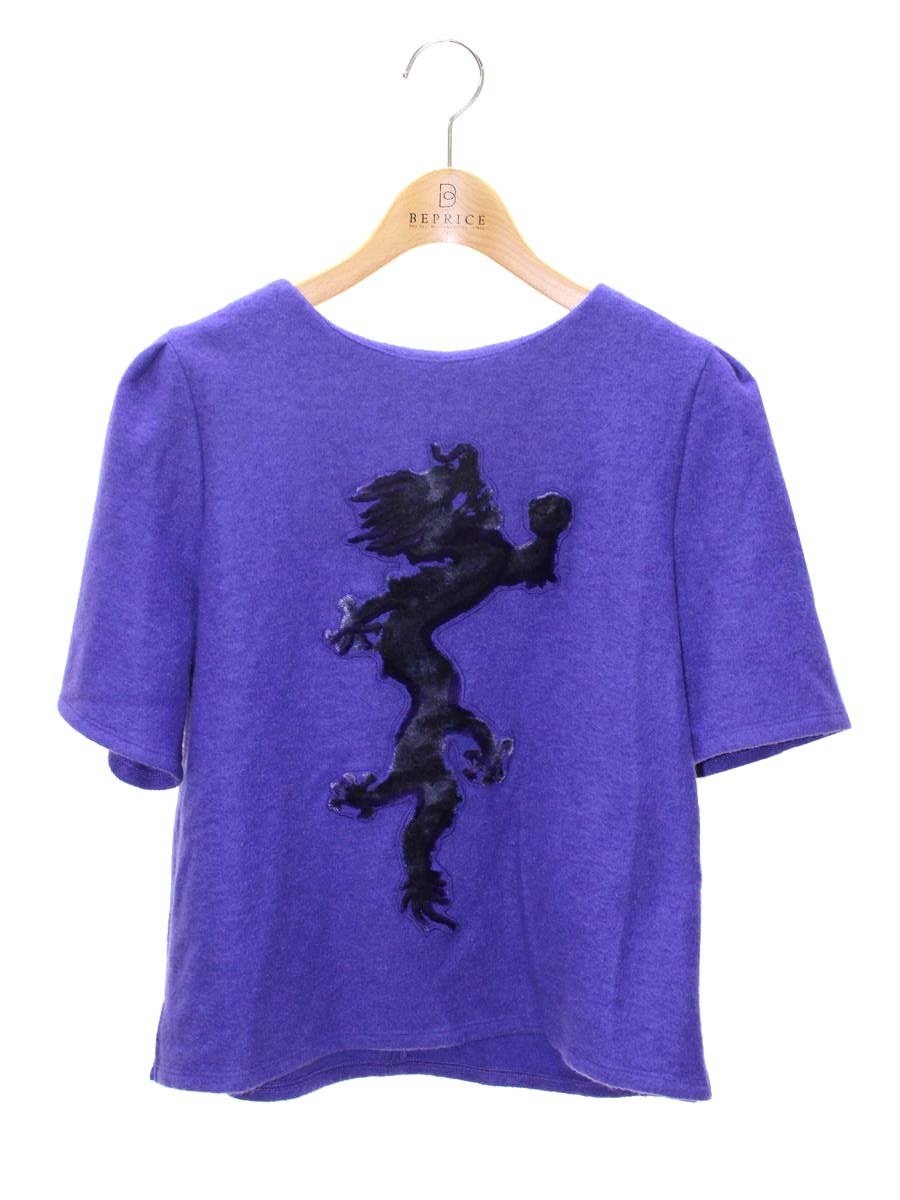 ヴィヴィアンタム ワンダールドラゴンカットソー 14275060 40 パープル ウール 刺繍 ITHQ4LCSFGC5