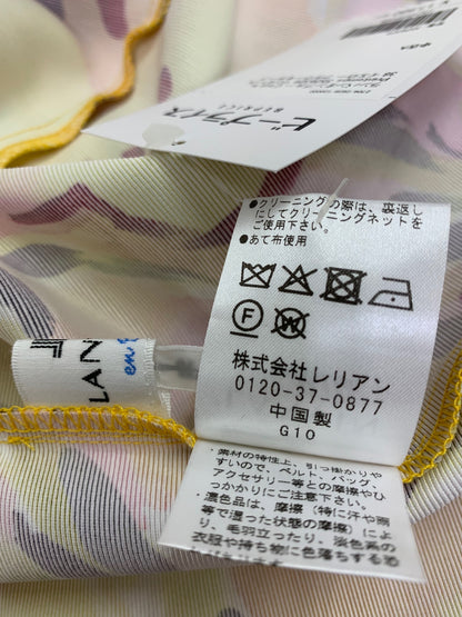 ランバンオンブルー C'est le Printemps 3526329 ワンピース 38 イエロー フラワーモチーフ ITBTG5R243B8