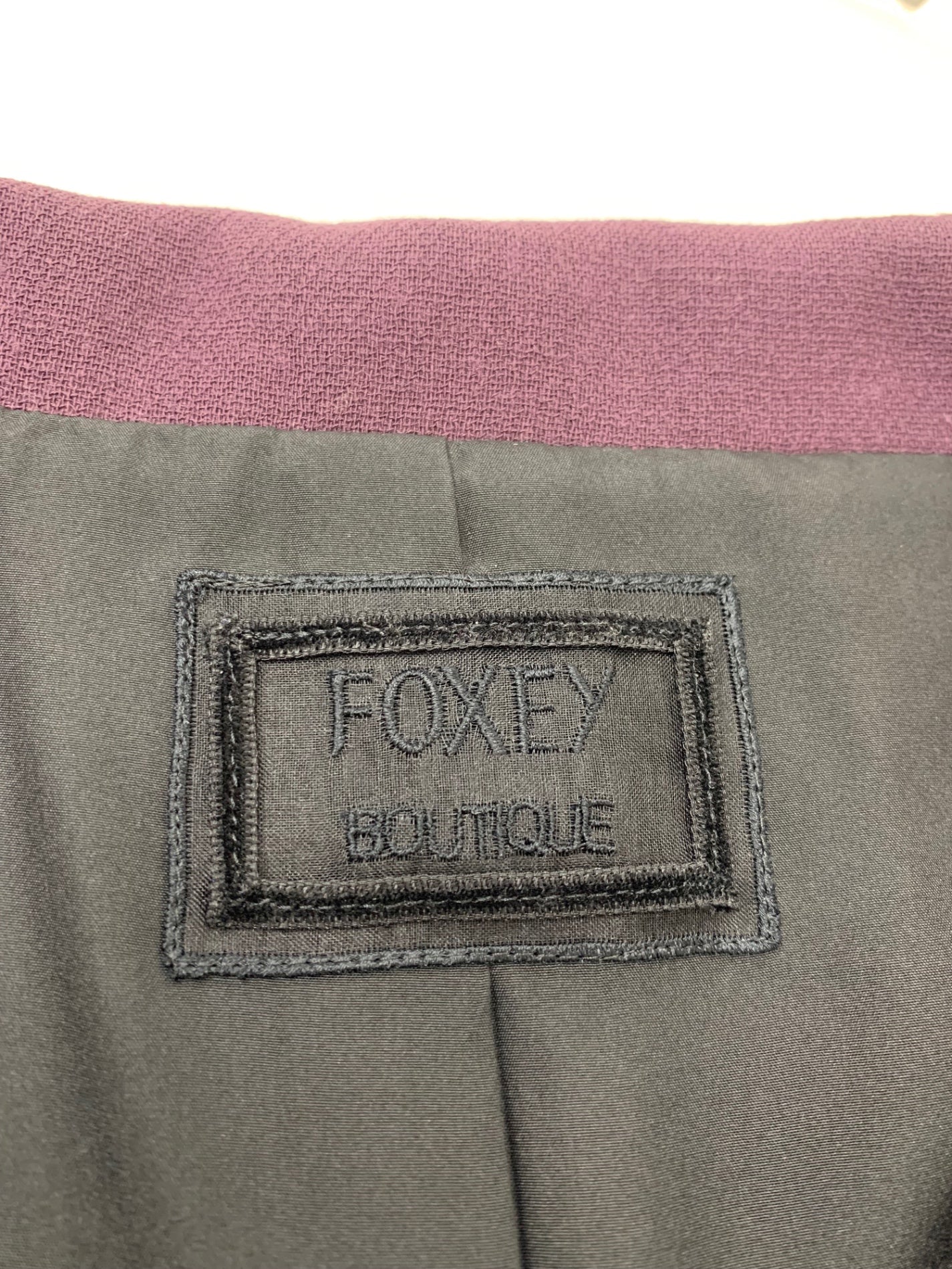 フォクシーブティック 28316 ジャケット 40 パープル ジャケット ITS805BKEE86