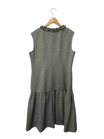 ルネ 6546140 ワンピース 38 グレー ヘリボーン フリル　ファージップ IT2NXRU301TW