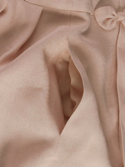 ルネ basic 5726220 ワンピース 36 ピンク ウエストリボン ボックスプリーツ ITICBV1GINPW