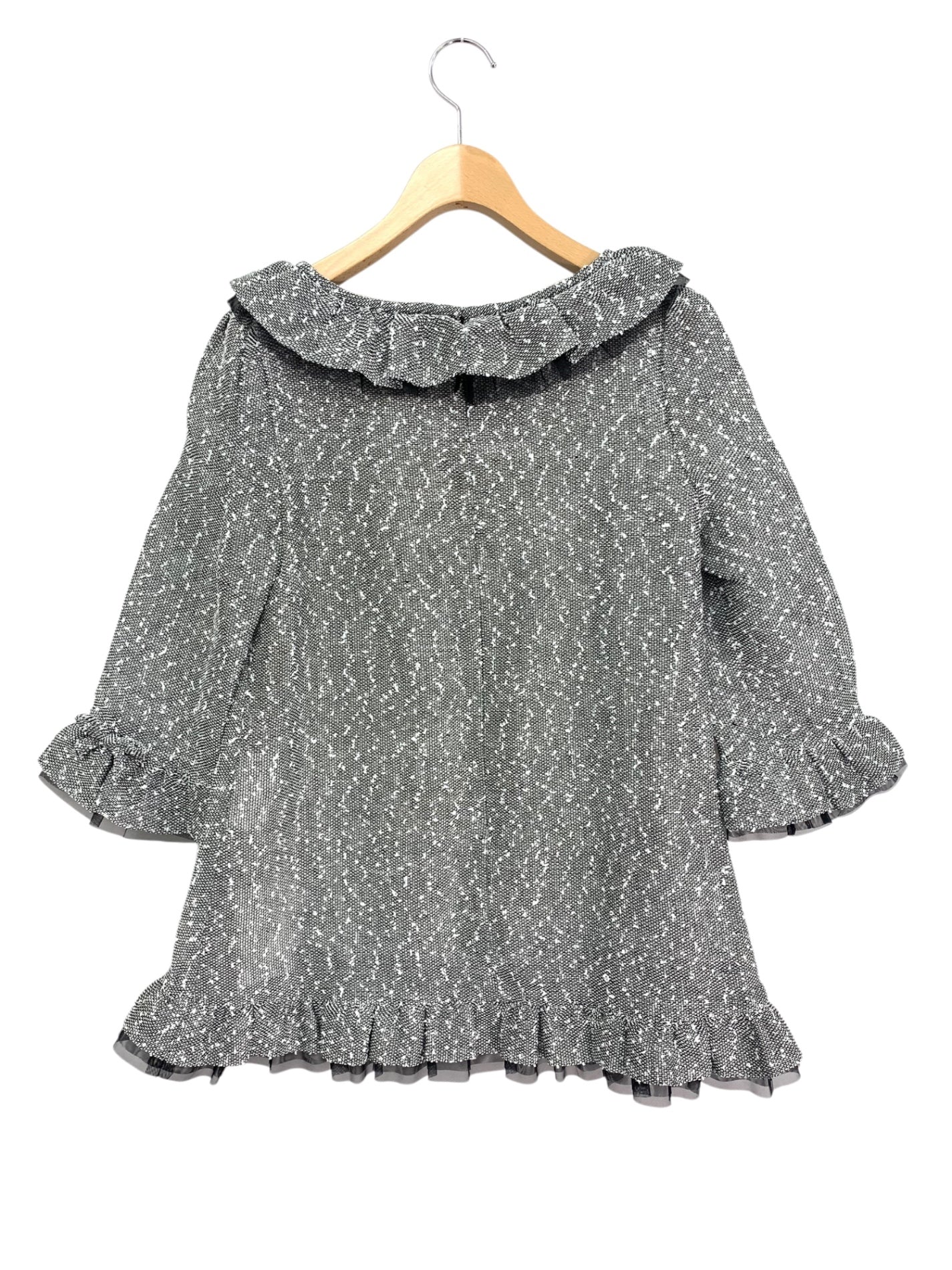 エムズグレイシー 110113 チュニック 38 ブラック サマーツイードチュニック ITB5OA1174LK