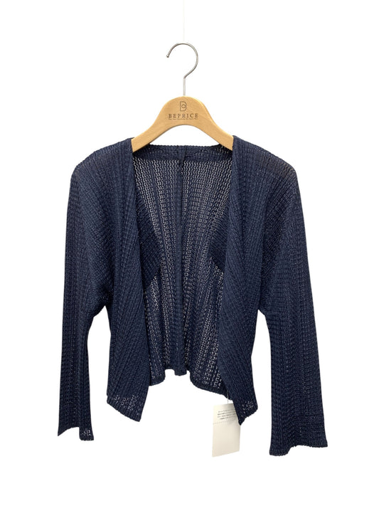 プリーツプリーズイッセイミヤケ PP11-JO686 ボレロ 4 ネイビー カーディガン ITHVZHBD77FS