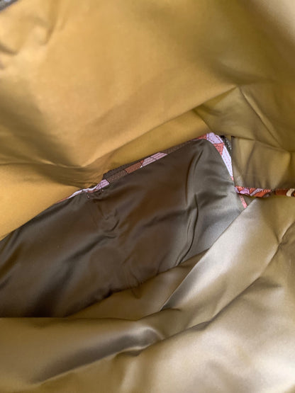 エーディーエムジェイ トートバッグ カーキグリーン ポケッタブル ナイロン レザー ITDZ3KOPIVWN