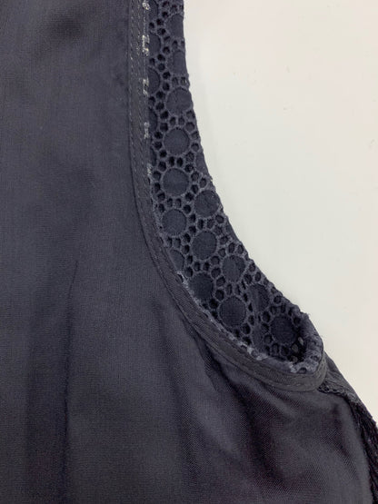 フォクシーブティック Dress Cerisier 43374 ワンピース 40 ネイビー アイレットレース刺繍 ITDWMO21PIGL