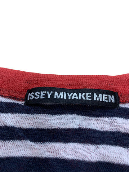 イッセイミヤケメン ME31JK150 Tシャツ 2 レッド ガーゼ地 クルーネック ITSM2WMME420 【SALE】