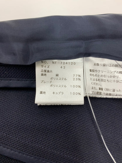 エムズグレイシー 724120 セットアップ 42 ネイビー ジャケット スカート 花 ラインストーン IT6BYWZATA5S