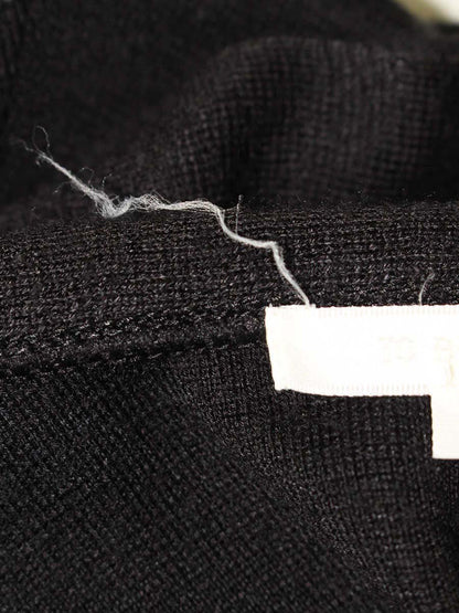 トゥービーシック W5F10-646-09 ロングカーディガン Ⅱ ブラック フリル IT7NBN8FRQH3 【SALE】