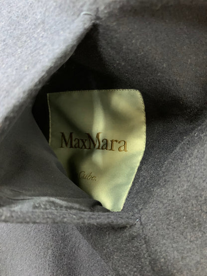 マックスマーラ the Cube 901101076 ノーカラーコート 38 ネイビー アンゴラ混 ITQY3VDX7QHG