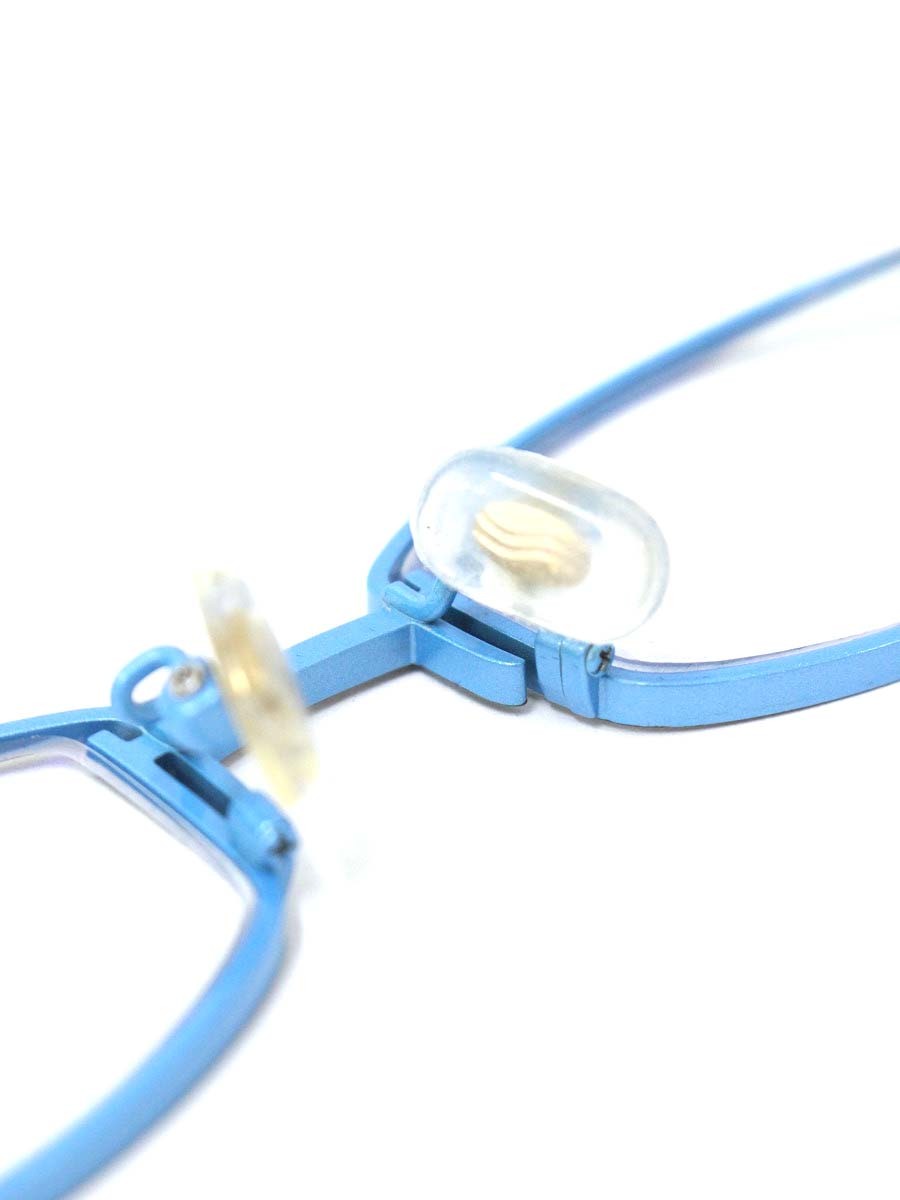 タカノリユゲ SPICE-3 TY-37 メガネ ブラウン/スカイブルー メタルフレーム フルリム オーバル ITX8FLU1ROI8 【SALE】