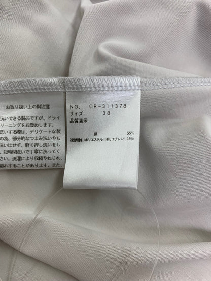 エムズグレイシー 311378 ワンピース 38 グレー ステッチ リボン ITAT8L3TH3PE