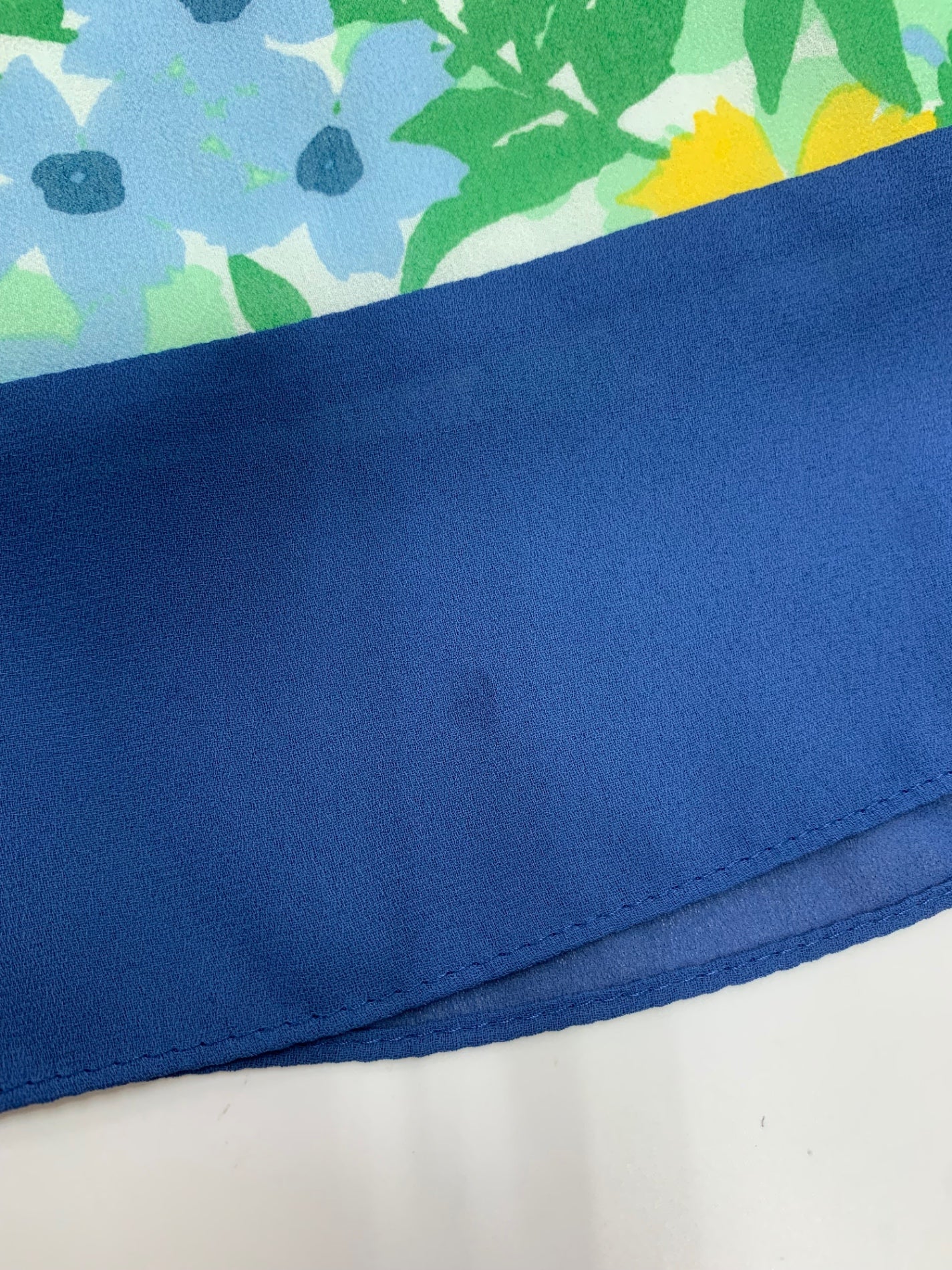 エムズグレイシー 727311 スカート 36 ブルー 花 IT6Q4MT8RF6M