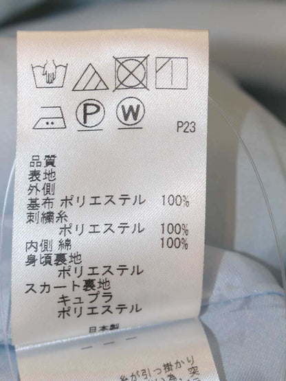 トッカ OPTOBA0655 ワンピース 0 ブルー フラワー刺繍 IT3P2ZSLMRFR