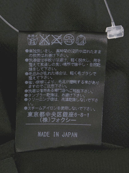 ベロアノワール by フォクシーニューヨーク 34020 ワンピース 40 ブラック 異素材プリーツスカート IT5VH5SUXWEO