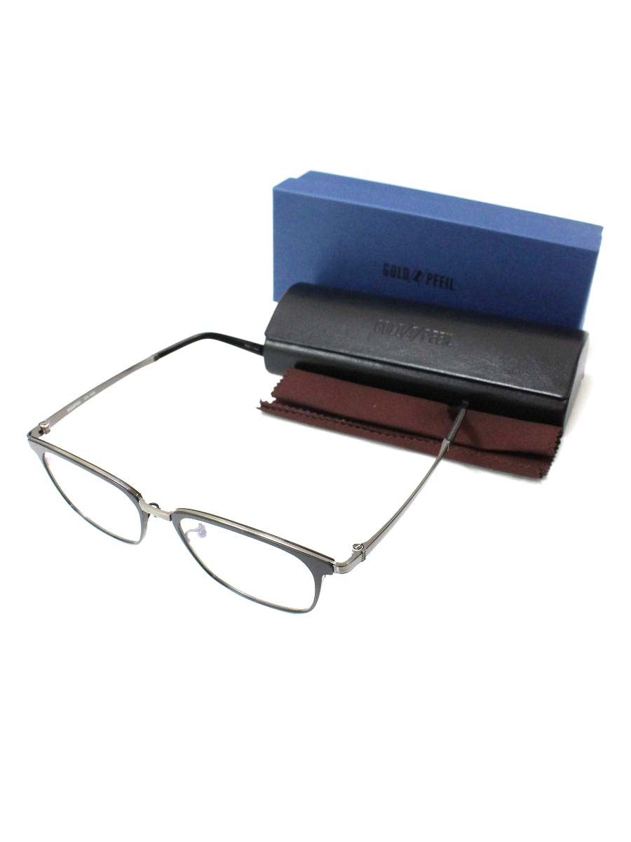 ゴールドファイル GPE5026 メガネ ブラック チタニウム ウェリントン ITH2TY1M5HZE