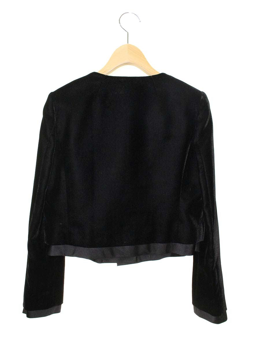 ハロッズ 11500090 ジャケット 2 ブラック ベロア リボン ITHRF4TZQNKO 【SALE】