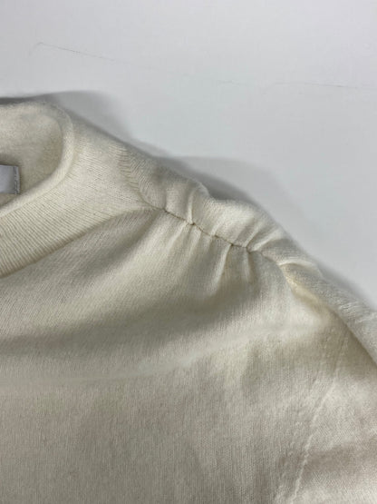 ルネ 6242020 ニット 34 ホワイト リブ ロゴ入り ウール IT42PZTM5R9Y 【SALE】